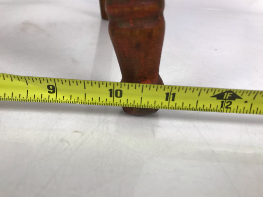 Antique Child / Doll Wooden Chair 11W X 9.5D X 18.5H [Photo 8]