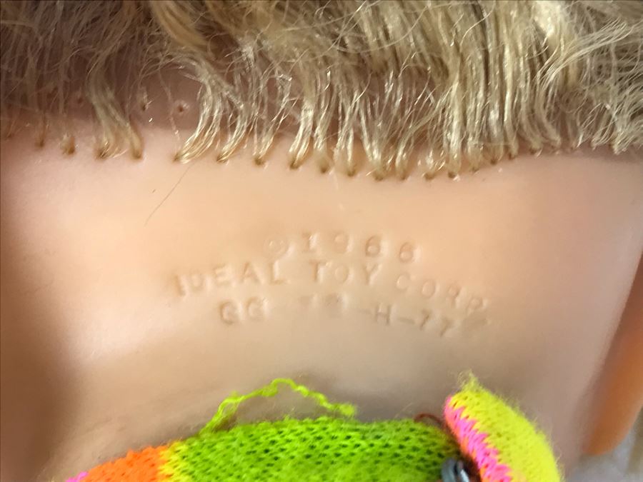 Vintage 1967 Ideal Toy Corp GG Giggles Doll With Original Sixties Clothing 18H [Photo 10]