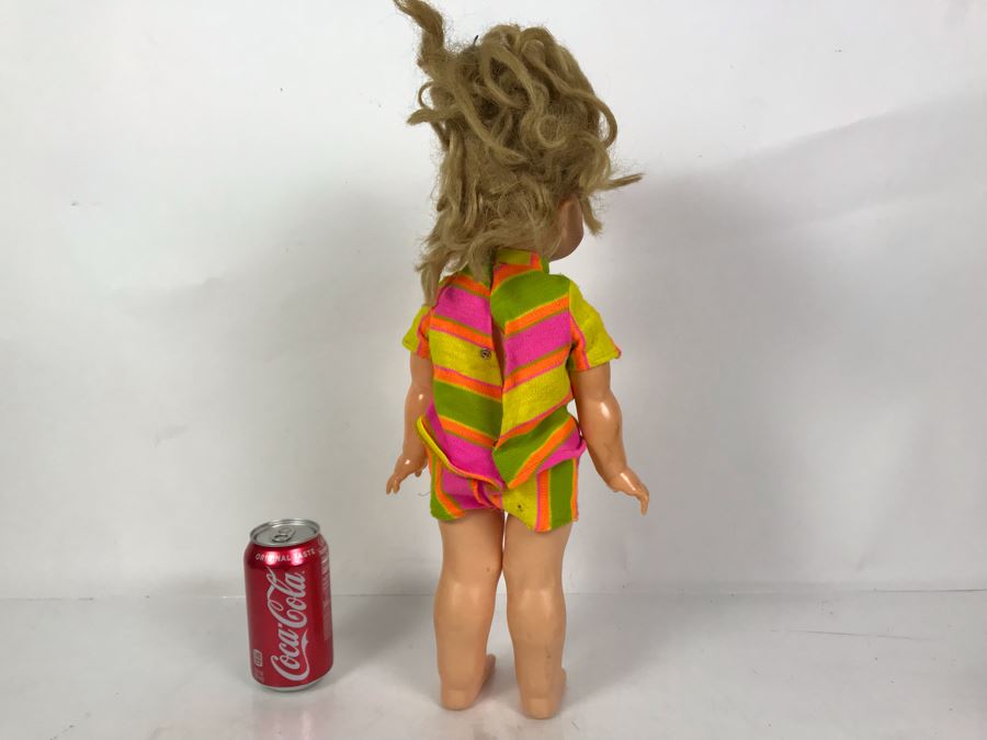 Vintage 1967 Ideal Toy Corp GG Giggles Doll With Original Sixties Clothing 18H [Photo 7]