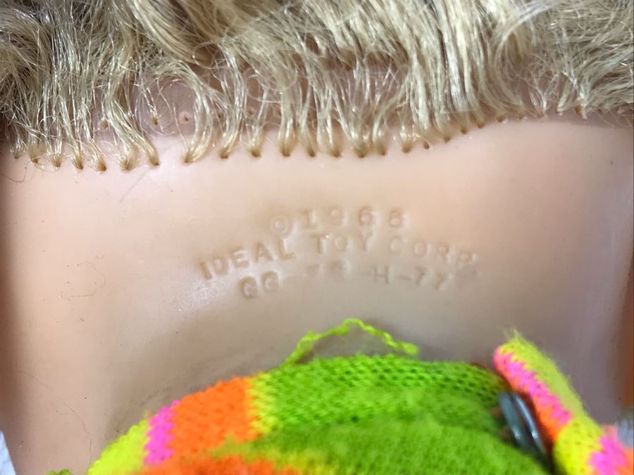 Vintage 1967 Ideal Toy Corp GG Giggles Doll With Original Sixties Clothing 18H [Photo 8]