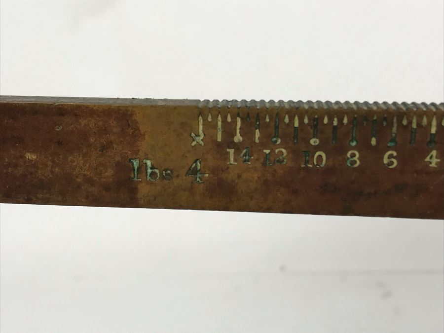 Antique Fairbanks Cast Iron Claw Foot Postal Scale Property Of U. S. P. O. Dept. Three Toed 17W X 9D X 7H [Photo 9]