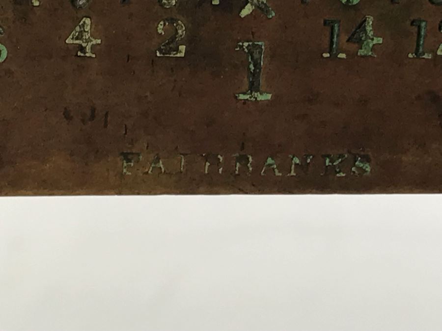 Antique Fairbanks Cast Iron Claw Foot Postal Scale Property Of U. S. P. O. Dept. Three Toed 17W X 9D X 7H [Photo 8]