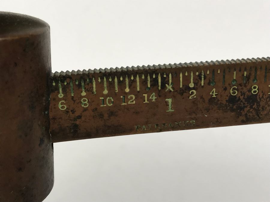 Antique Fairbanks Cast Iron Claw Foot Postal Scale Property Of U. S. P. O. Dept. Three Toed 17W X 9D X 7H [Photo 7]