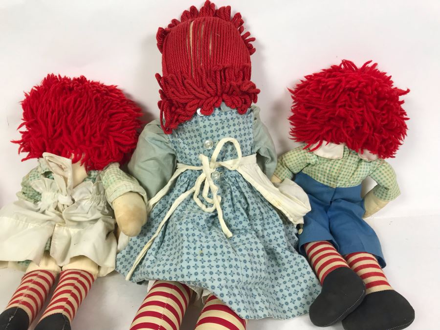 (3) Vintage Raggedy Ann Dolls [Photo 11]