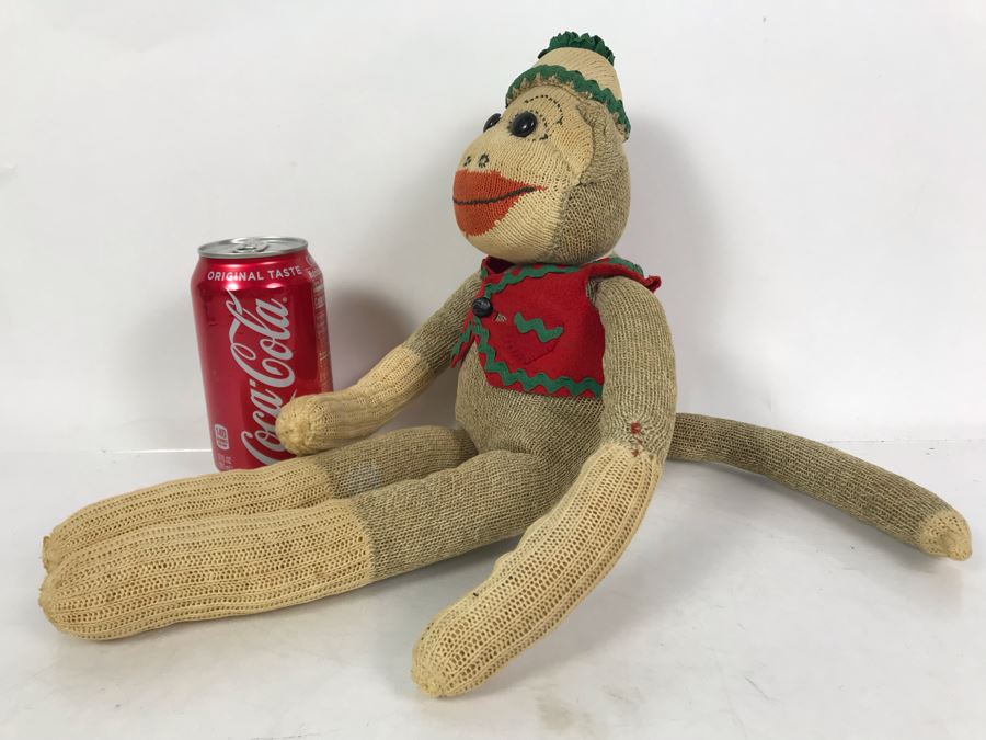 Vintage Sock Monkey Plush Toy [Photo 3]