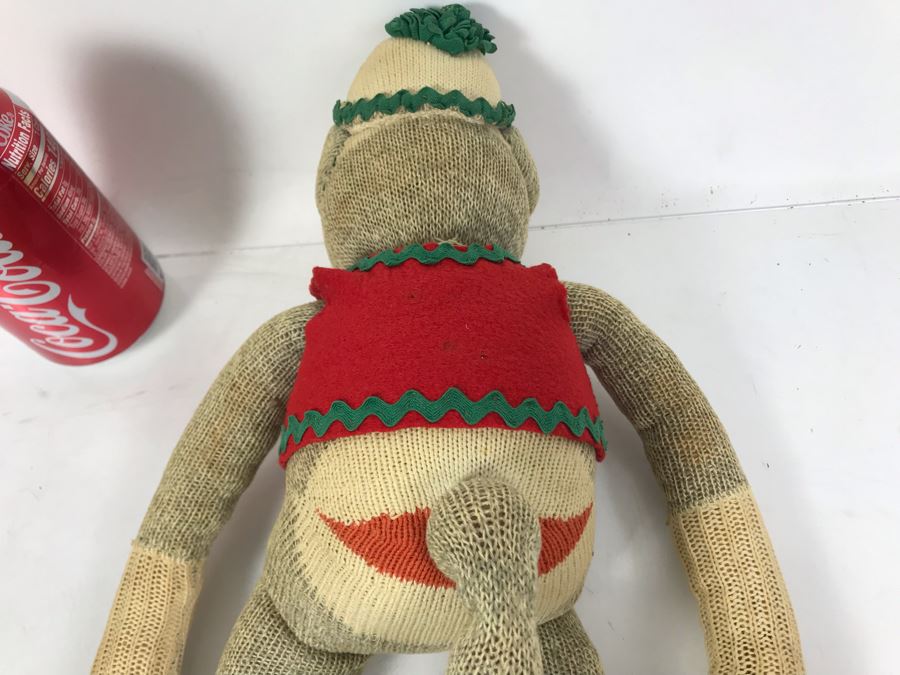 sock monkey plush toy
