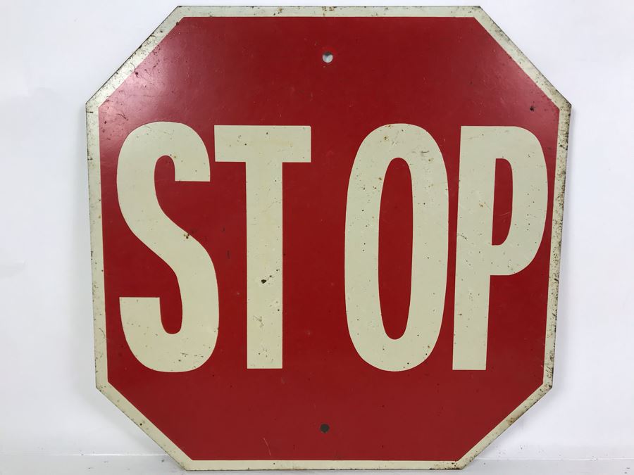 Double Sided Metal Sign: Farm Bureau Member One Side / Stop Sign On Other Side 15W [Photo 3]