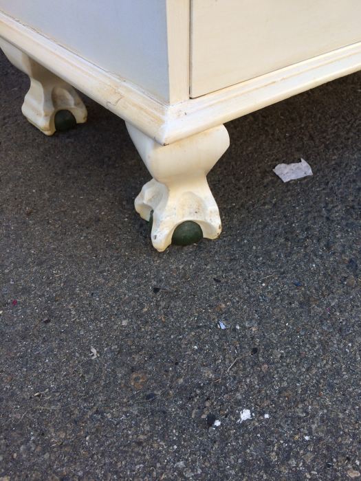 Mahogany Painted White Secretary With Ball and Claw Feet [Photo 5]