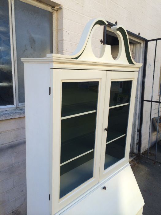 Mahogany Painted White Secretary With Ball and Claw Feet [Photo 4]