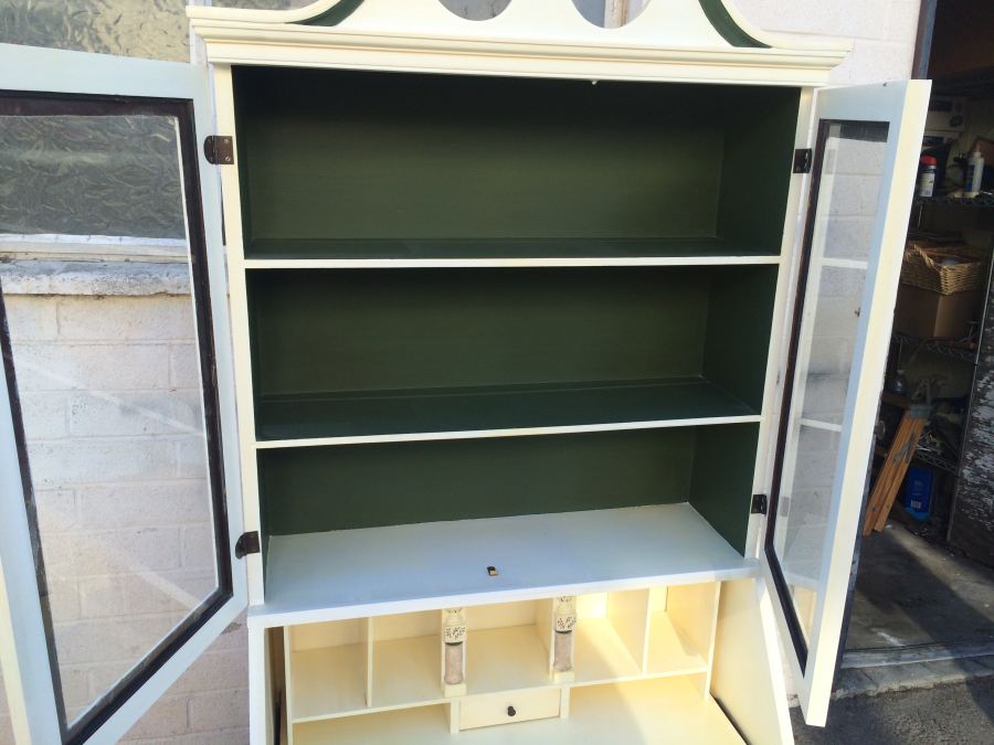 Mahogany Painted White Secretary With Ball and Claw Feet [Photo 8]