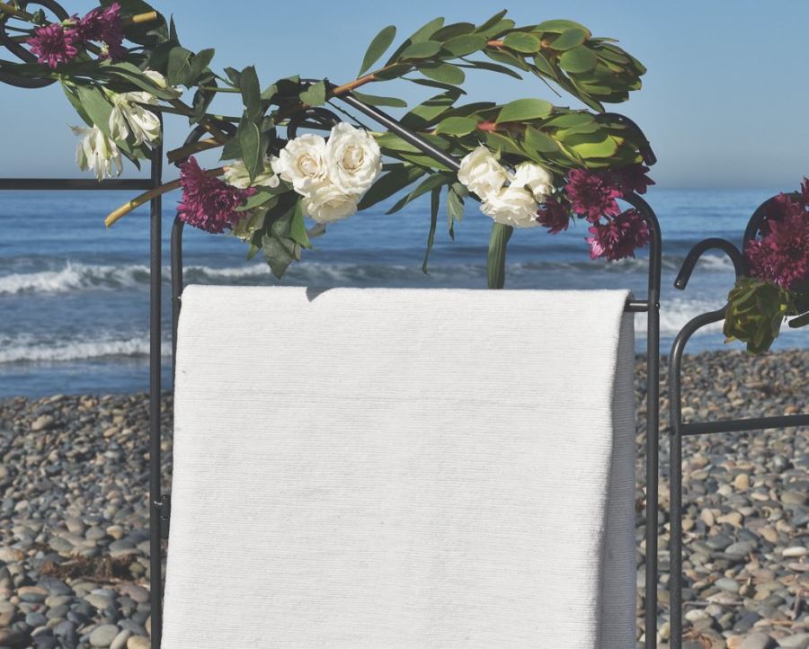 JUST ADDED - Moroccan Pom Pom Blanket - Black Single Stripe - 100% Quality Cotton Size Large 118 X 79 Retails $210 [Photo 3]