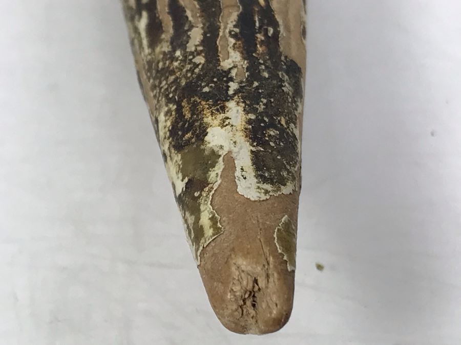 Vintage Faux Antler Wooden Hand Mirror Beveled Glass With Metal Holder For Hanging On Wall 12 X 7 [Photo 7]