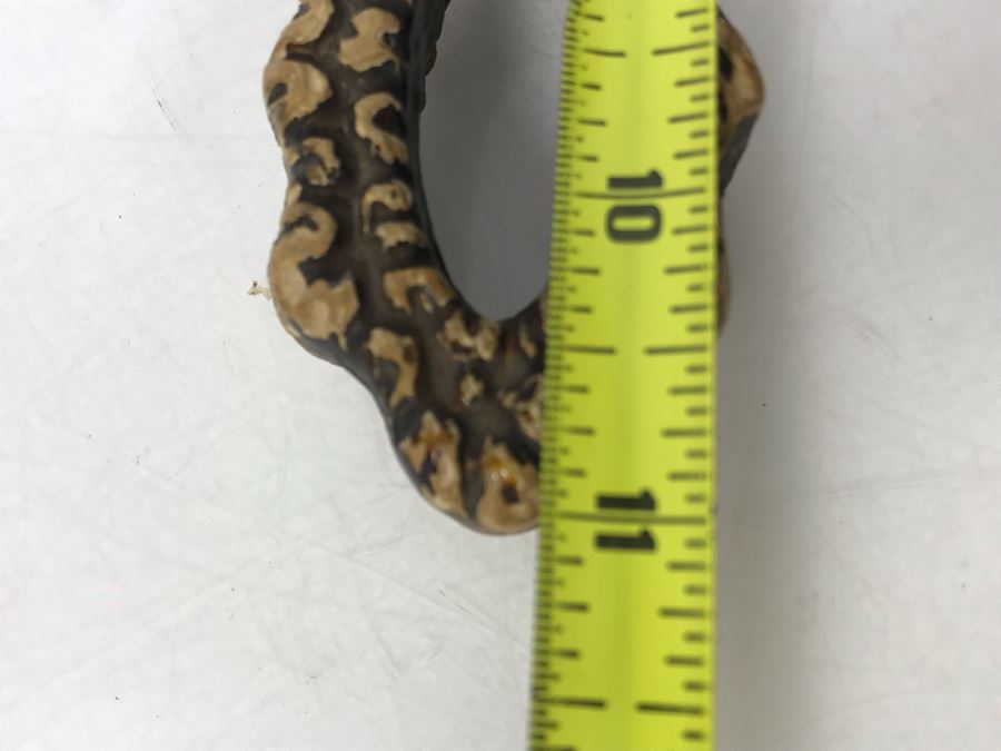 Vintage Faux Antler Wooden Hand Mirrors Beveled Glass 11 X 7 [Photo 8]