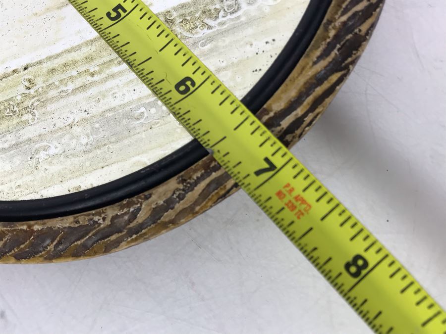 Vintage Faux Antler Wooden Hand Mirrors Beveled Glass 11 X 7 [Photo 9]