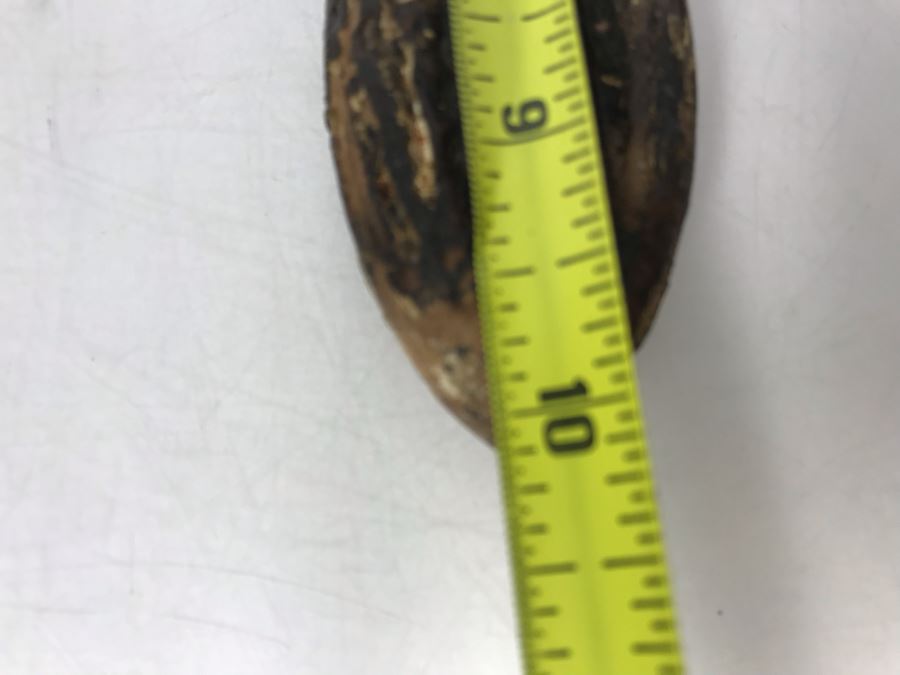 Vintage Faux Antler Wooden Hand Mirrors Beveled Glass And Silver Embellishment On Back For Monogramming Comes With Metal Holder For Hanging On Wall 10 X 6 [Photo 8]