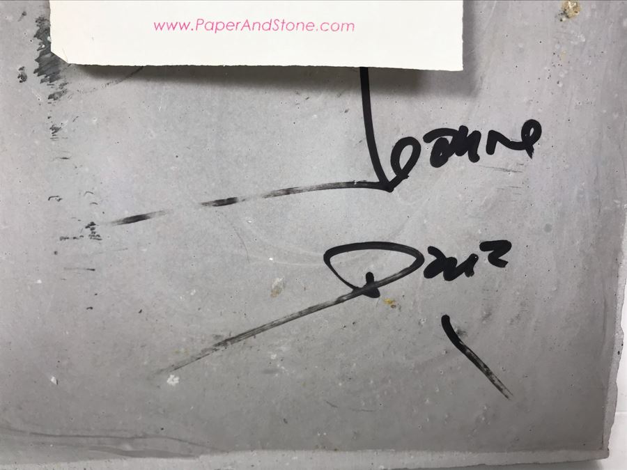 Signed Jeanne Dana Cold Bronze Sculpture Of Van Gogh Vase With Sunflowers Painting 8 X 10.5 [Photo 8]