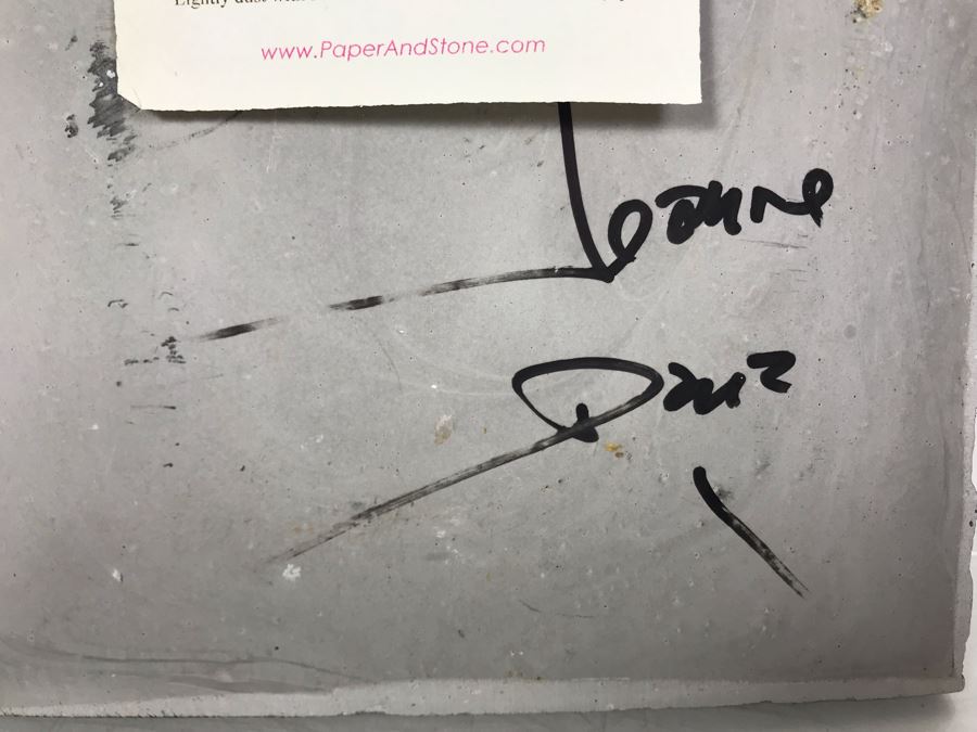 Signed Jeanne Dana Cold Bronze Sculpture Of Van Gogh Vase With Sunflowers Painting 8 X 10.5 [Photo 12]