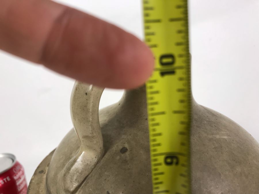 Set Of (2) Stoneware Jugs 10H / 9H And (1) Stoneware Pot With Lid 4H [Photo 18]