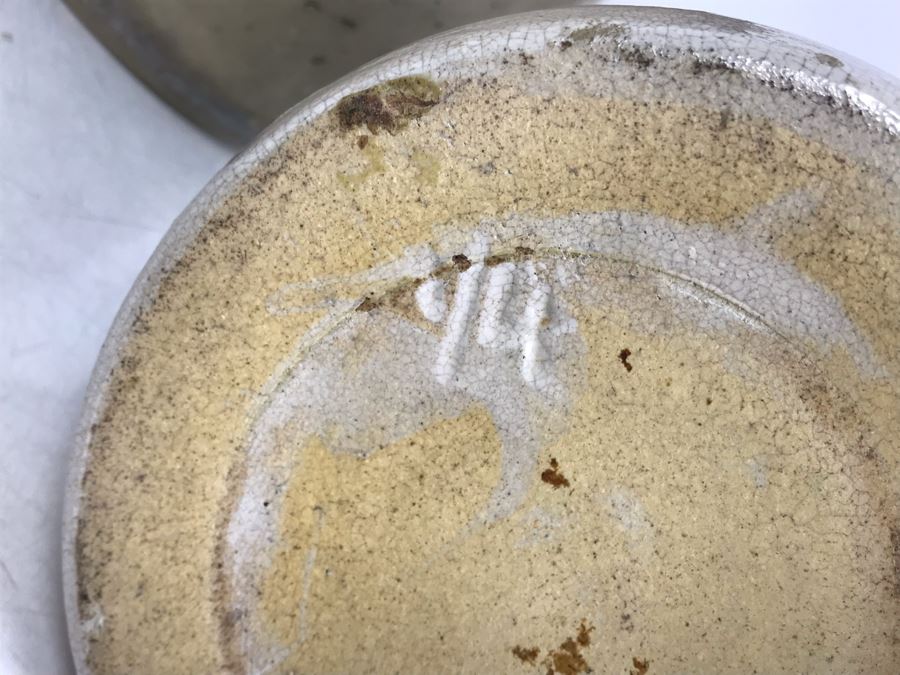 Set Of (2) Stoneware Jugs 10H / 9H And (1) Stoneware Pot With Lid 4H [Photo 9]