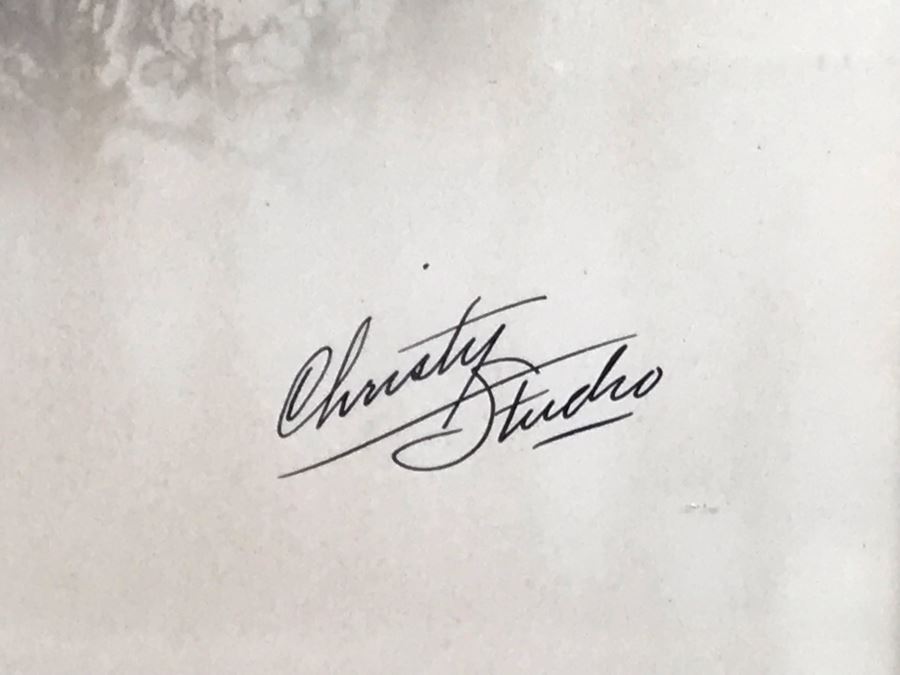 Vintage Signed B&W Portrait Photograph In Old Frame Christy Stucho Studio 8.5 X 12.25 [Photo 9]
