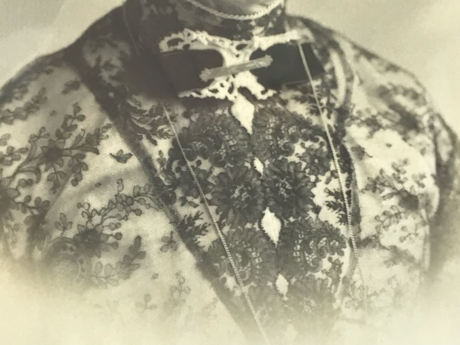 Vintage Signed B&W Portrait Photograph In Old Frame Christy Stucho Studio 8.5 X 12.25 [Photo 7]