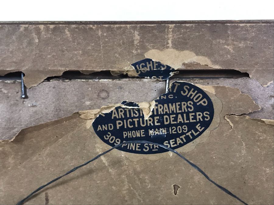 Vintage Signed B&W Portrait Photograph In Old Frame Christy Stucho Studio 8.5 X 12.25 [Photo 13]