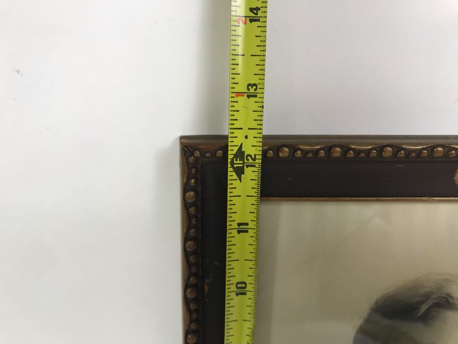 Vintage Signed B&W Portrait Photograph In Old Frame Christy Stucho Studio 8.5 X 12.25 [Photo 11]