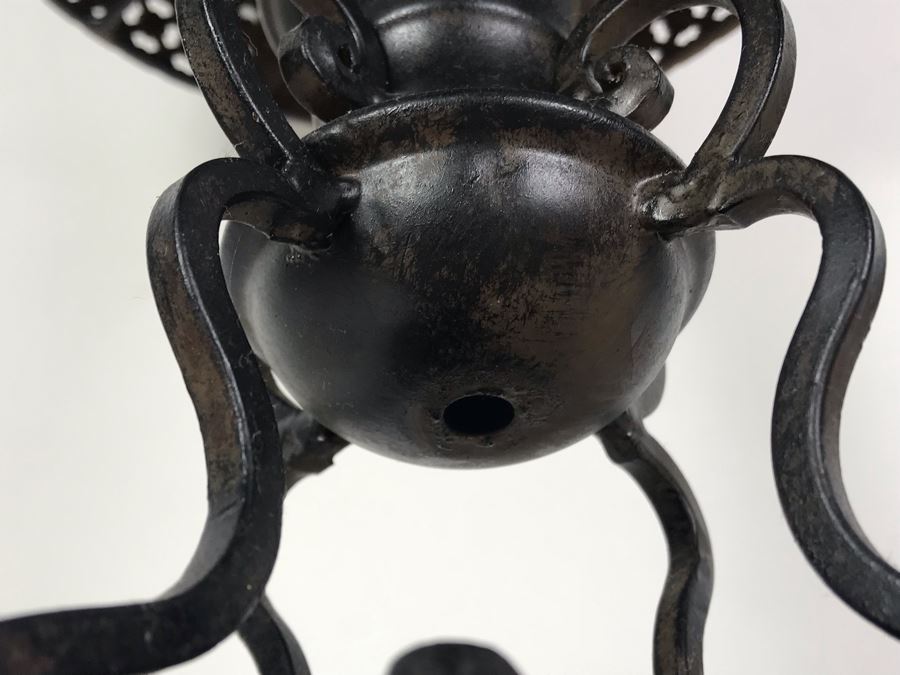 Vintage Metal Candle Holder With Metal Shade 11W X 18.5H [Photo 16]