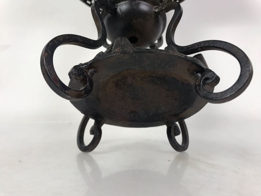 Vintage Metal Candle Holder With Metal Shade 11W X 18.5H [Photo 14]