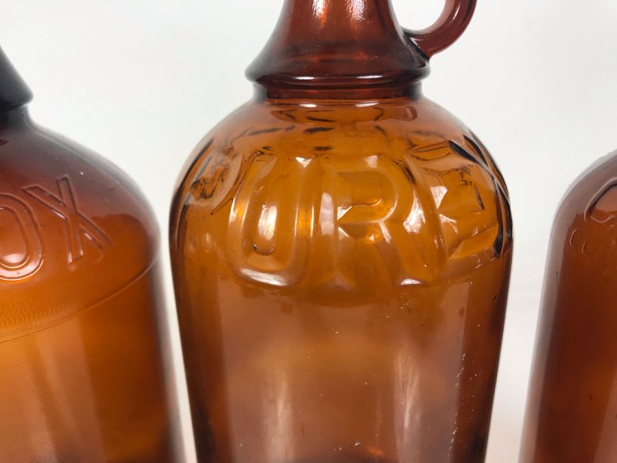 (3) Amber Glass Clorox Bottles And (1) Amber Glass Purex Bottles From 11H To 8H [Photo 4]
