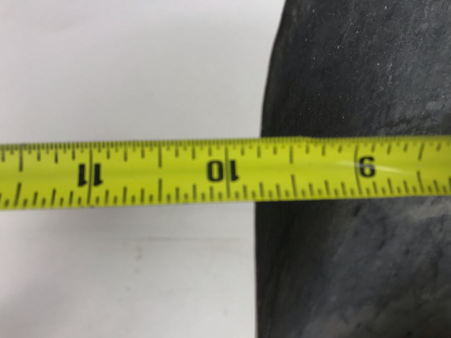 Vintage Galvanized Metal Scoop With Wooden Handle 9.5W X 14H And Pair Of Rustic Wooden Vases 6H And 12H [Photo 14]