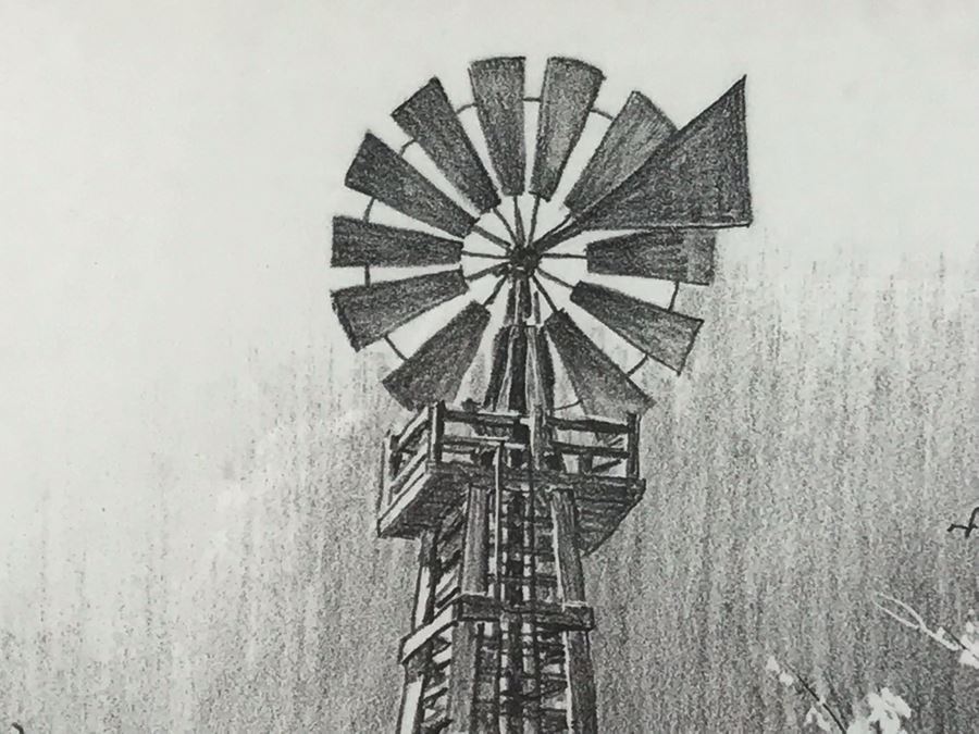 Vintage 1978 Local Ted Wade Lithograph Butterfield Square Chuck Wagon Temecula, California 12.5 X 14 Hand Signed Limited Edition 6 Of 36 [Photo 12]