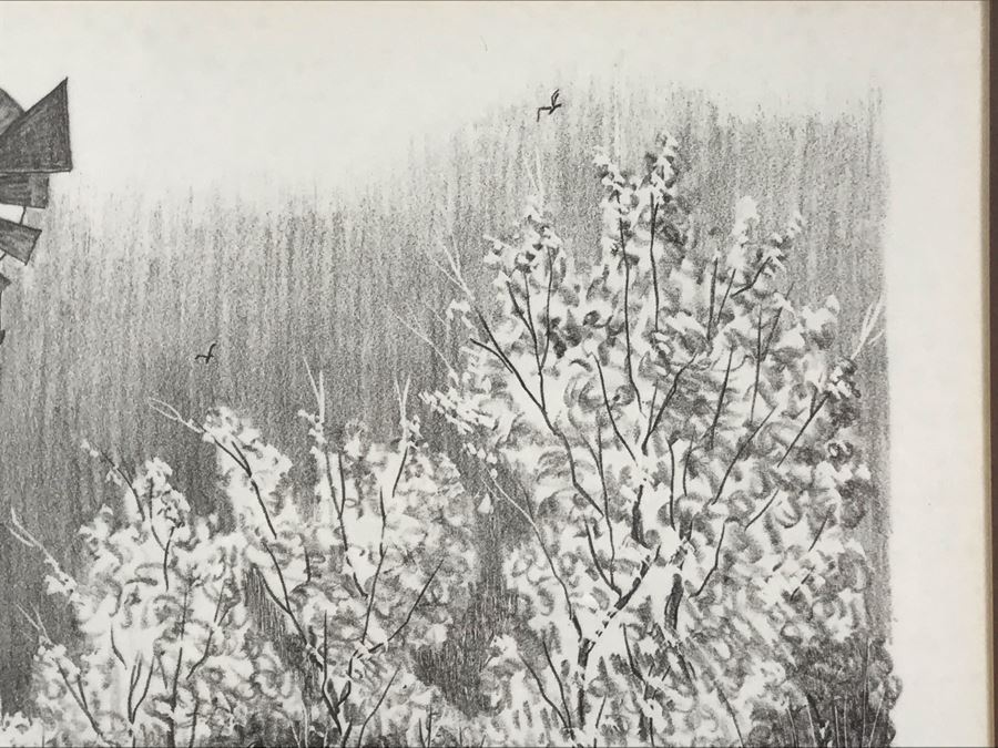 Vintage 1978 Local Ted Wade Lithograph Butterfield Square Chuck Wagon Temecula, California 12.5 X 14 Hand Signed Limited Edition 6 Of 36 [Photo 13]