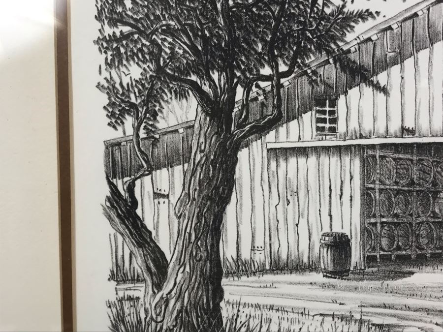 Vintage 1978 Local Ted Wade Lithograph The Ferrara Winery Established 1932 Escondido, California 14 X 11 Hand Signed Limited Edition 3 Of 26 [Photo 11]