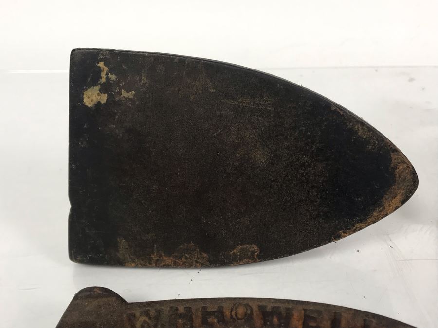 Collection Of (7) Antique Cast Iron Irons And (4) Antique Iron Trivets [Photo 24]