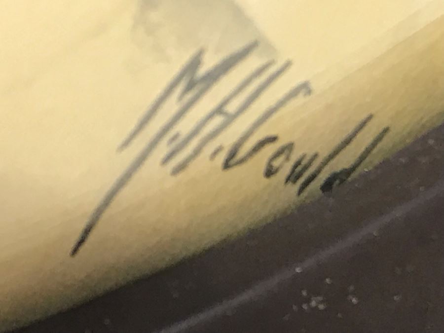 Original Vintage Portrait Drawings Signed M. H. Gould 7 X 9 [Photo 8]