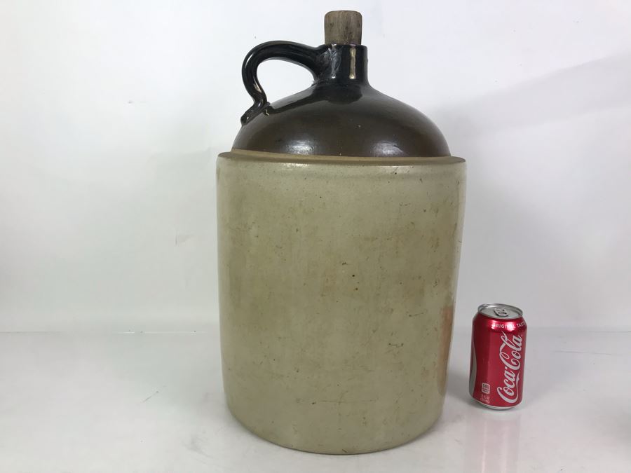 Large Vintage The Pacific Clay Products Inc Los Angeles Stoneware Jug 12W X 19H [Photo 8]