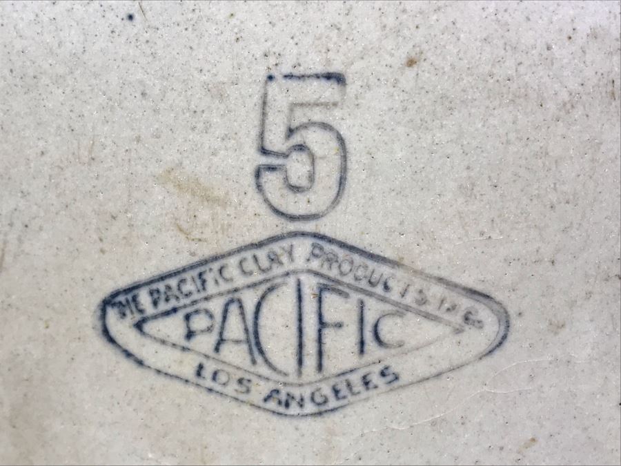 Large Vintage The Pacific Clay Products Inc Los Angeles Stoneware Jug 12W X 19H [Photo 3]