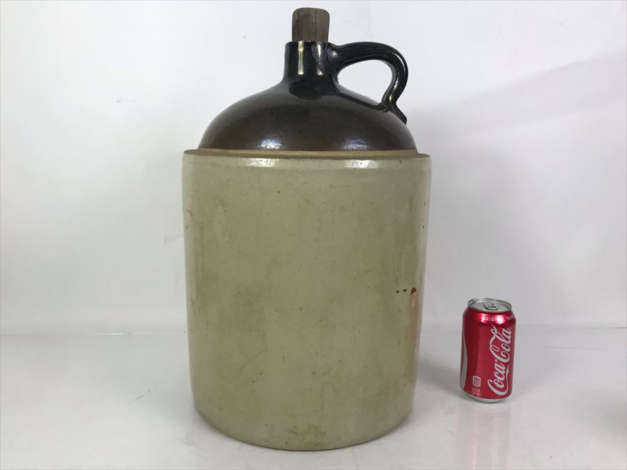 Large Vintage The Pacific Clay Products Inc Los Angeles Stoneware Jug 12W X 19H [Photo 5]