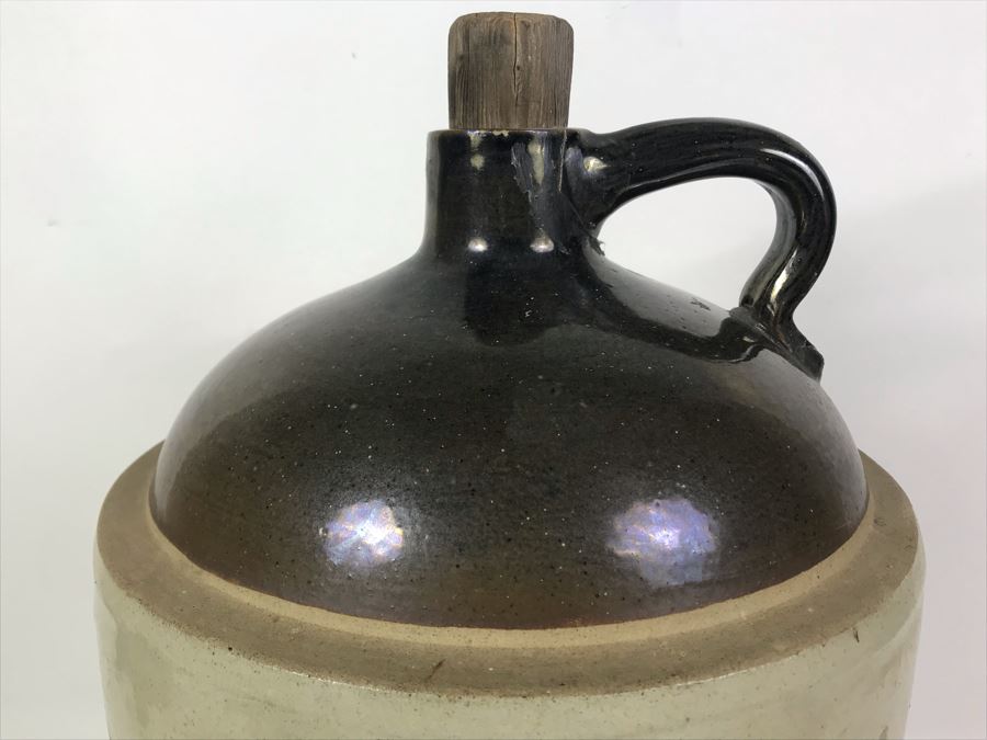 Large Vintage The Pacific Clay Products Inc Los Angeles Stoneware Jug 12W X 19H [Photo 6]