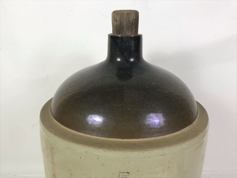 Large Vintage The Pacific Clay Products Inc Los Angeles Stoneware Jug 12W X 19H [Photo 4]