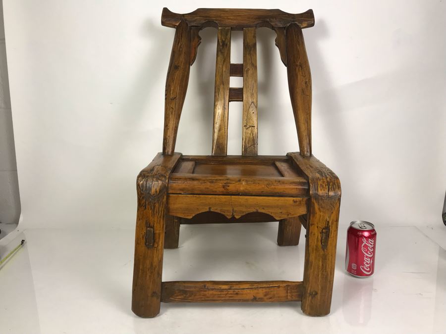 Small Asian Child's Chair 16W X 13.5D X 25H [Photo 1]