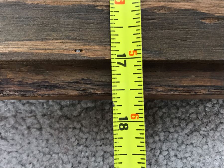 Vintage Oak Beveled Glass Wall Mirror 27.5 X 17.5 [Photo 8]