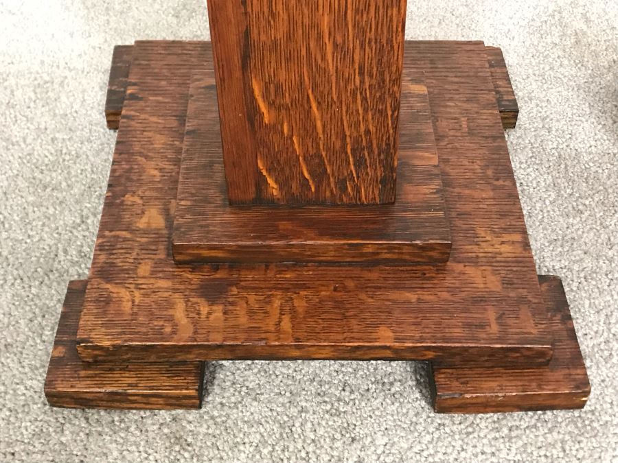 Striking TIger Oak Fern Stand 12.5 X 12 X 33H [Photo 5]