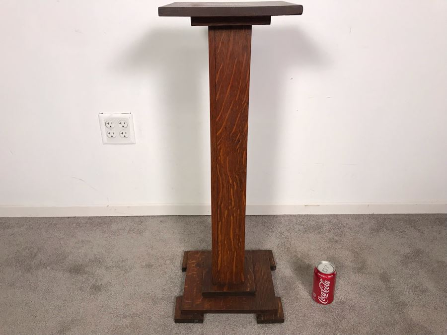 Striking TIger Oak Fern Stand 12.5 X 12 X 33H [Photo 7]