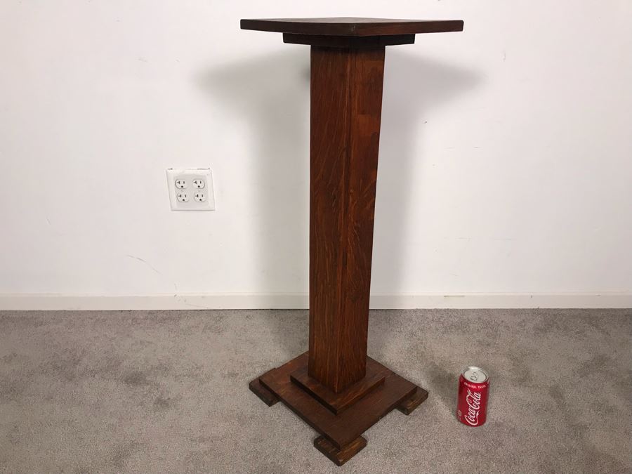 Striking TIger Oak Fern Stand 12.5 X 12 X 33H [Photo 9]