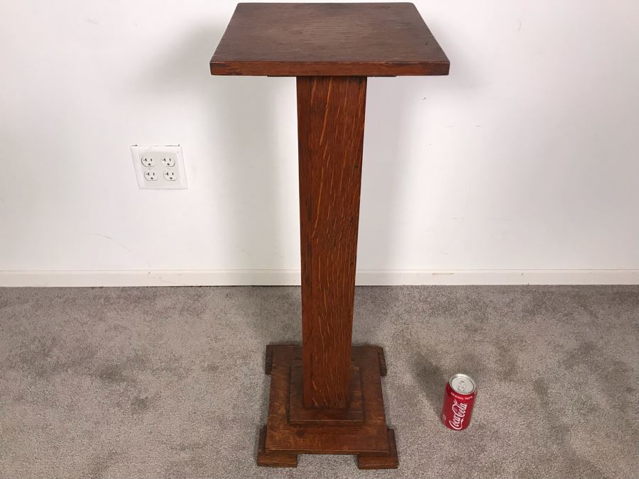 Striking TIger Oak Fern Stand 12.5 X 12 X 33H [Photo 4]