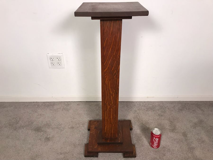 Striking TIger Oak Fern Stand 12.5 X 12 X 33H [Photo 6]