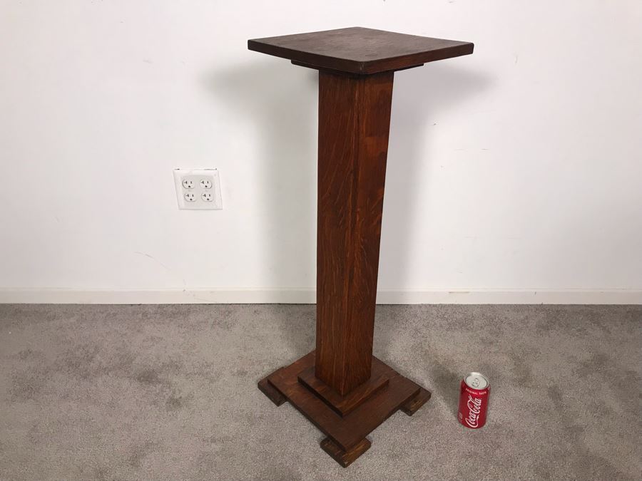 Striking TIger Oak Fern Stand 12.5 X 12 X 33H [Photo 10]