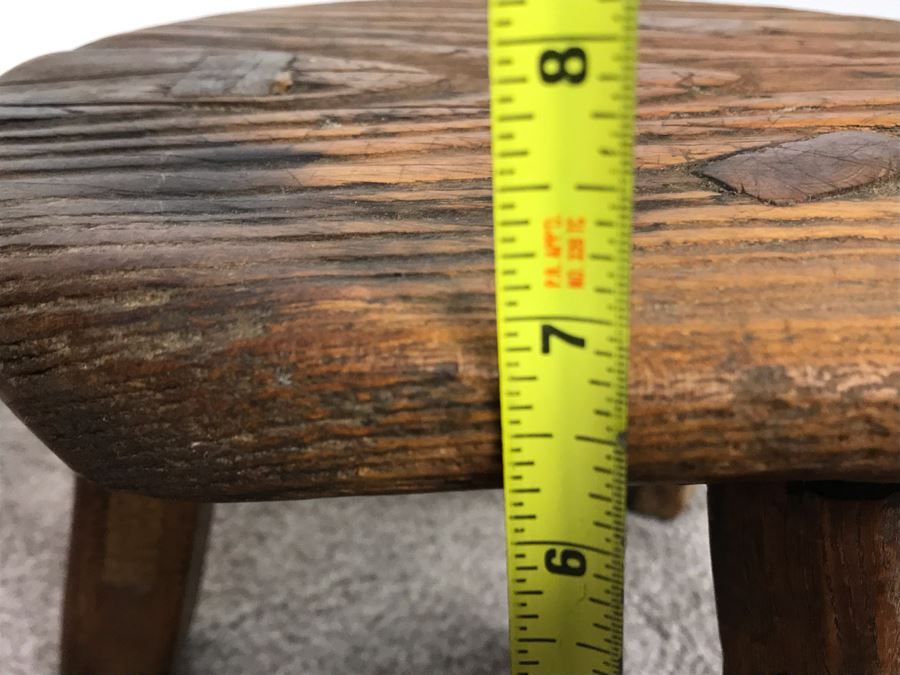 Pair Of Small 3-Legged Vintage Stools 8H And 7H [Photo 14]